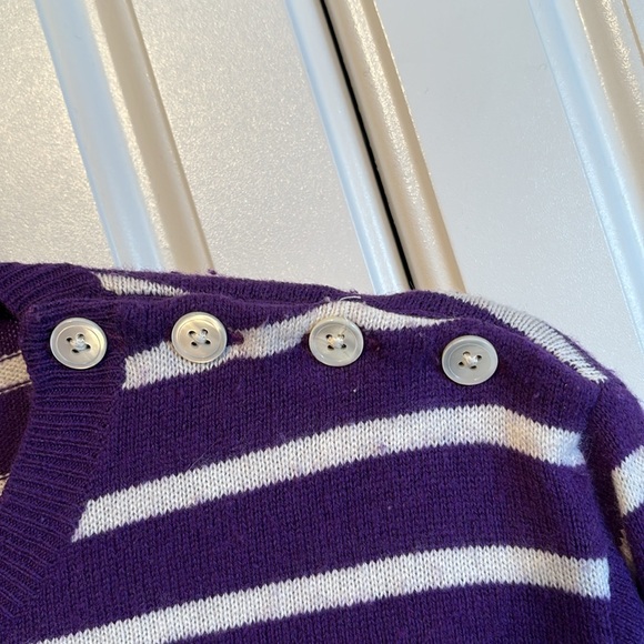 Pretty purple and whiter Ralph Lauren Golf sweater. - Picture 3 of 4